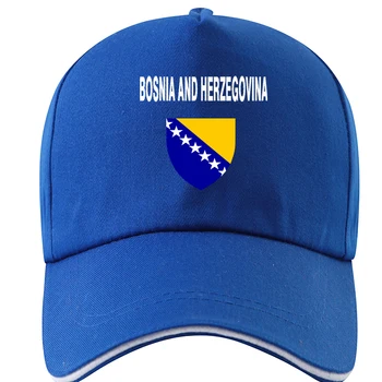 BOSNIJA UN HERCEGOVINA, cepure, bezmaksas custom nosaukums skaits bosnijas un hercegovinas valsts klp ba karoga diy drukāt foto horvātijas logotipu beisbola cepure