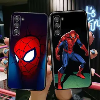 Brīnums Spider-Man vāciņu korpuss SamSung Galaxy s6 s7 S8 S9 S10E S20 S21 S5 S30 Plus S20 fe 5G Lite Ultra Malas