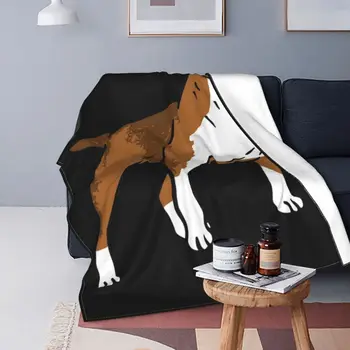 Bull Terjers Suns Gudrs Segu Karikatūra Vasaras Mīkstu Segu Modes Comfy Vilnas Gultas Pārklājs