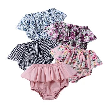 Bērnu Meiteņu īsās bikses-Šorti Bērnu Kokvilnas Apģērbu Zīdaiņiem Zēnu un Meiteņu Drukāt Trīsstūrveida Maize Bikses PP Bikses