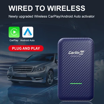 Carlinkit CarPlay Adapteri Bezvadu Sargspraudnis Aktivators Auto Carplay Multivides IOS Tālruni Android Tālrunis Audi Kia Volvo Utt.