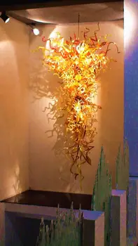 CE/UL Mūsdienu Krāsains Griestu Lampa LED Spuldzes Skaisti Roku Pūstais Stikls