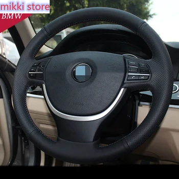 Chrome Automašīnas Stūres rata vizuļi apdare Vāka Uzlīmes Uzlīmes Car styling BMW 5/7 Sērija GT F10 F18 F01 F07 Piederumi