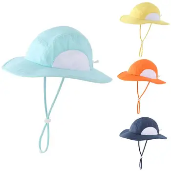 Connectyle Toddler Zīdaiņu Zēni Meitenes UPF 50+ UV Saules Aizsardzības Acs Saules Cepure Platām Malām Kausa Bērniem Saules Cepures