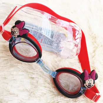 Disney Peldēšanas Brilles Bērnu Multfilmas Modelis Minnie Ūdensizturīgs Anti-Miglas Gudrs Peldēšanas Brilles Dzimšanas dienas Dāvana