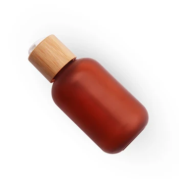 Dzintara kosmētikas jar Losjons Pudeles Matētas Plastmasas Traukā Kosmētikas Pudeles Ādas Kopšanas Pudeles
