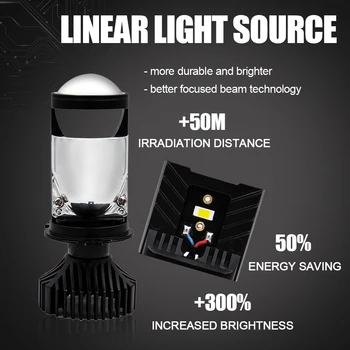 E58-T9 auto lukturu spuldzes H4 ir universāls LED gaismas ieguvi, izgatavota no ksp mikroshēma un Kondensatora Lēca,var izeja 12v 6000K spot gaismas
