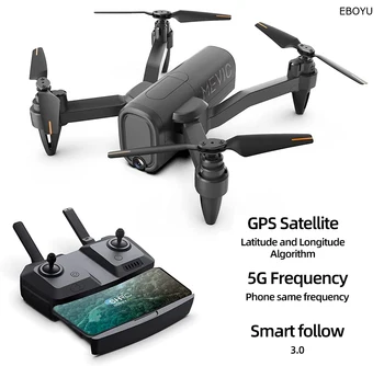 EBOYU H6GSP RC GPS Dūkoņa 5G WIFi FPV ESC 6K HD Dual Cams Augstums Turiet Sekot Man Vienu Taustiņu Sākt/Zemes RC Quadcopter Dūkoņa Rotaļlieta Dāvana