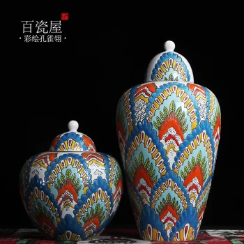 Eiropas Stila Jauna, Ķīniešu Stila Mājās Rotaslietas, Keramikas Podi Vāze Apdare Mūsdienu Radošo Vīna Skapis Guļamistaba Gaitenis Gultas