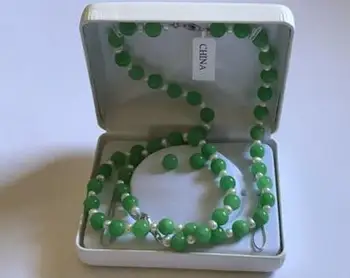Elegants Modes Dabas Zaļā Nefrīta Pērle 18