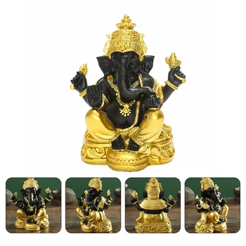 Elephantstatue Hindu Dieva Ganeša Skulptūru Homemini Templis Figurinedeskgifts Pudžas, Kas Notika Mandir 