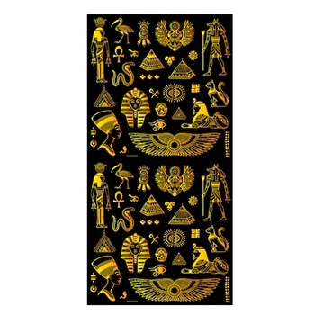 Etniskās Melnā Zelta Cilšu Ēģiptes Simboliem, Pludmales Maršruta Dvieļi Klasiskās Ēģiptes Sporta Duša, Dvieļi Ātri Žāvēšanas Ziemassvētku Dāvanas