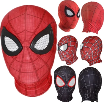 Filmas Spiderman Tālu No Mājām Km Morales Cosplay Peter Parker, Zirnekļcilvēka Kostīmu Lieldienu Karnevāla Maska Spēle Prop Puse