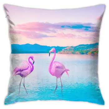 Flamingo spilvendrānā mājas cushio spilvendrānā 45 * 45cm dekoratīvu spilvenu dīvāns sēdekļa vāku auto spilvendrānā