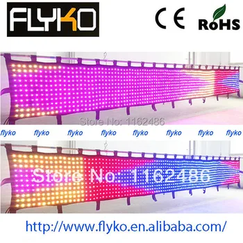 Flyko p50m mīksto flexiable showvision led video aizkaru