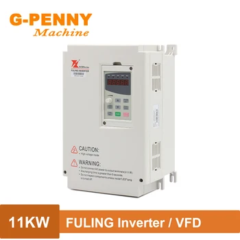FULING Inverter VFD 11.0 KW, 220V/380V regulējamām piedziņām par vārpstu, mehānisko ātruma kontroles 1000Hz 3-fāzes jauda 7.A Pašreizējo
