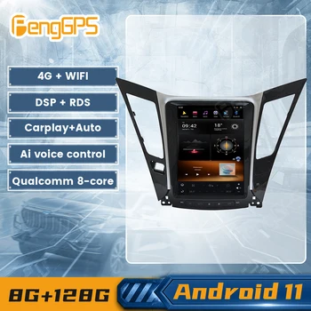 G6 Sistēma 8+128G Android11 Par Hyundai Sonata 2012. - 2014. Gadam Automašīnas Radio Stereo Auto Carplay GPS Navigācijas Multimediju Atskaņotājs, Galvas Vienības