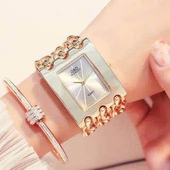 G&D Modes Gadījuma Sieviešu Pulksteņi 2018 Zelta Sieviešu Kvarca rokas pulksteņus Luksusa dāmas Kleita Pulksteņi Relogio Feminino Pulksteni Dāvanas