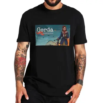 Gerda Liesmas Ziemā T Krekls 2022 Piedzīvojumu Stāsts Spēle Faniem Vasaras Gadījuma Unisex Vates Apaļu Kakla T-krekls, ES Izmērs