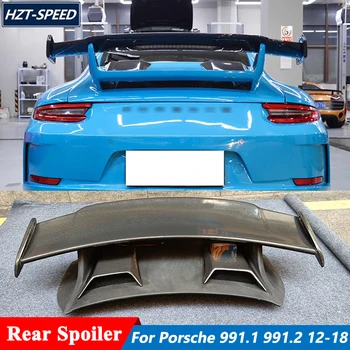 GT3 Stila Unpainted FRP Oglekļa Šķiedras Materiāla, Bagāžnieka Spārns Aizmugurējais Spoileris, Par Porsche 911 991.1 991.2 Tuning 2012-2018
