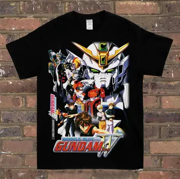 Gundam Wing Tee Kreklu Anime T Krekls Augstas Kvalitātes Drukāts T-krekls Īsām Piedurknēm Dropshipping O-veida Kakla Hip Hop Topi Harajuku Mens