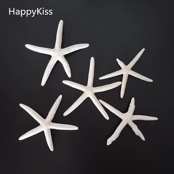 HappyKiss 5gab/daudz Baltu Dabas, jūras zvaigzne Nekustamā jūras zvaigzne Pirkstu Starfish kāzas puse Balts Dabas Pirkstu, jūras zvaigzne