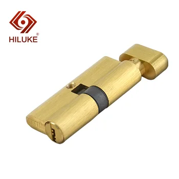 HILUKE 70mm misiņa sakausējuma bloķēšanas core drošības vienotā atvērto durvju slēdzenes, cilindra pieciem taustiņiem, augstas kvalitātes GTC68.5