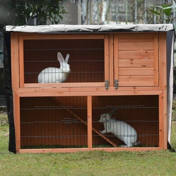 Ir 2021. Pet Cat Suns Crate Segtu Oxford Rabbit Hutch Segtu Elpojošs Ūdensnecaurlaidīgs Saule - Pierādījums, Pretvēja Pončo Izolācijas 122X50X105cm