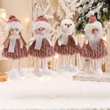 Ir 2021. Radošās Ziemassvētku Rotājumi Ziemassvētku Sniegavīrs Lelle Ziemassvētku Eglīte Kulons Mini Lelle Ģimenes Ziemassvētku Rotājumi