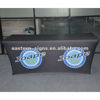 Izstādes Custom printed 8ft spandex galda pārvalki (ar drukāšanai jūsu logo) / Uzņēmuma logo drukas galda mest,galdautu