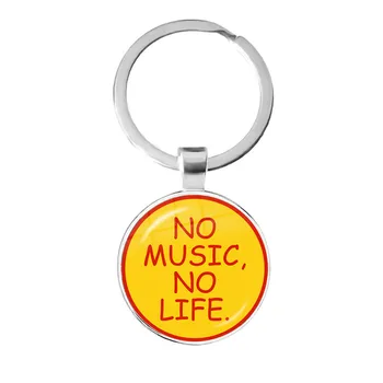 Japānas Jaunā Stila Gudrs Bebru Keychain Stikla Cabochon Key Chain Soma Auto Atslēgu Gredzens Dāvanas Mūzikas Mīļotājiem