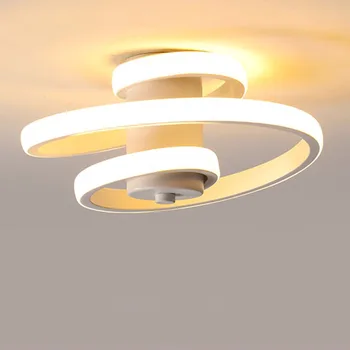 Jaunais LED Griestu Lampas Modernās Apaļa Jumta, 220V Griestu Spirāli Lukturis Ar 3 Gaismas Krāsas Apgaismojums Guļamistabā, Dzīvojamā Istabā