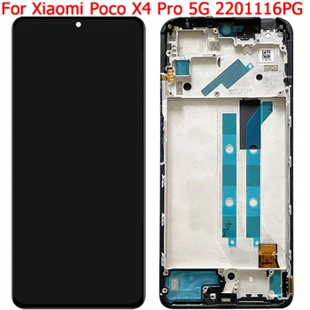 Jaunas Oriģinālas Par Xiaomi Poco X4 Pro 5G LCD ekrāns Ar Rāmi 6.67