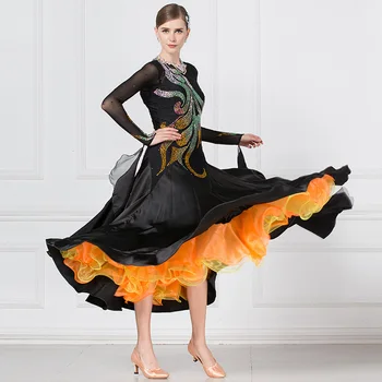 Jaunā Valsts standarta deju kleita sieviete, balles kleitas, deju pielāgot balles kleitu konkurences B17258