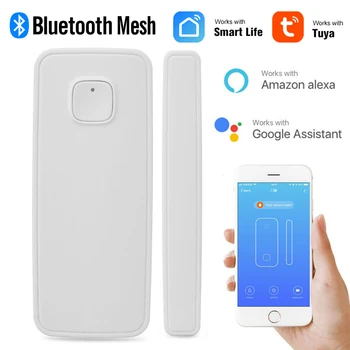 JAUNĀS Bluetooth Acs SIG Durvju Logu Sensors Detektors Bezvadu Apsardzes Signalizācijas 2*AAA Baterijas Barošanu Tuya Smart Home Security
