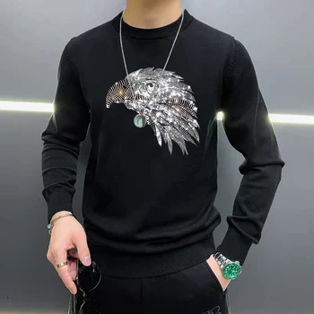 Jaunās Britu Vīriešu Džemperis Pavisam Vienkāršs Dizains Populārs Adīšanas Unikālo Karstā Dimanta Kašmira Apģērbs