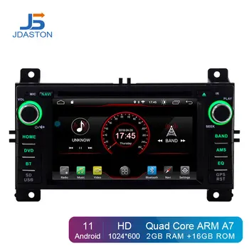 JDASTON Android 12 Auto DVD Atskaņotājs Jeep Grand Cherokee 2011 2012 2013 2 Din Auto Radio, GPS Navigācija, Stereo WIFI Canbus RDS