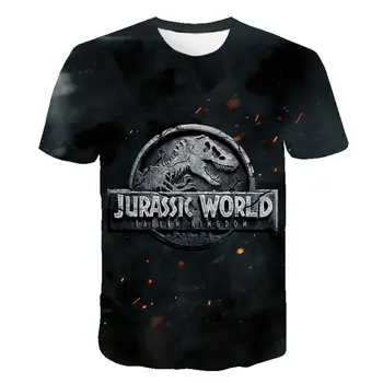 Jurassic Park T Krekls Bērniem Zēns Jurassic Pasaules 3d Iespiests T Topi Apģērbi Vīriešu un Sieviešu Modes Lielajam Tee Krekls Vīriešu T-krekls