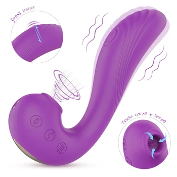 Klitora Nepieredzējis & Licking Vibrators 4 1G vietas dildo, vibratori, Klitora Stimulāciju Clit Sūcējs, Pieaugušo Seksa Rotaļlietas Pāriem