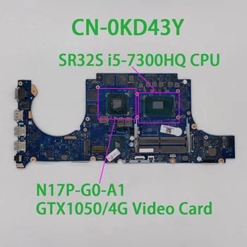 KN-0KD43Y 0KD43Y KD43Y LA-D993P w i5-7300HQ CPU GTX1050/4 GB GPU Dell Inspiron 15 7567 PC Klēpjdators, Pamatplate (Mainboard Pārbaudīta