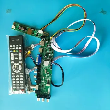 Komplekts LP150X08-TLB1/LP150X08-TLC1 1 LCD CCFL 30pin Kontrolieris valdes Digitālā HDMI Panelis tālvadības DVB-T 1024X768 TV VGA USB AV 15