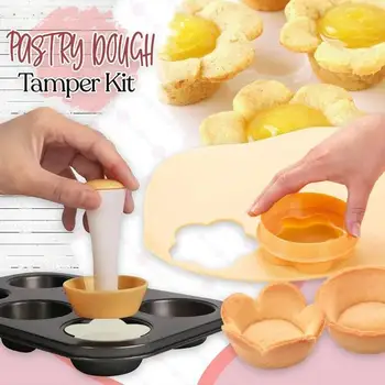 Konditorejas Izstrādājumu Mīklas Aizskart Komplekts Virtuves Ziedu Kārta Cookie Cutter Set Cupcake Muffin Pīrāgu Čaulas Pelējuma