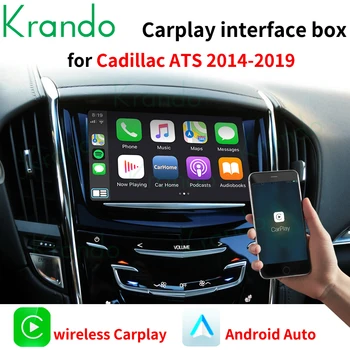 Krando Bezvadu Apple CarPlay Android Auto Interfeiss Rūtiņu Cadillac ATS CTS XTS XT5 SRX, ko iesniegusi escalade 2014-2019 CUE Sistēmas uzlabošana