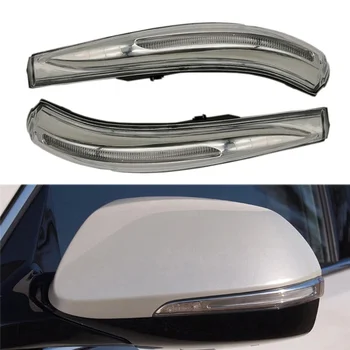 Kreisās Puses Spogulis Repeater LED Gaismas 87613B8000 par Hyundai Santa Fe-XL 2013-2018 Auto Atpakaļskata Spogulī, Pagrieziena Signāla Lampa