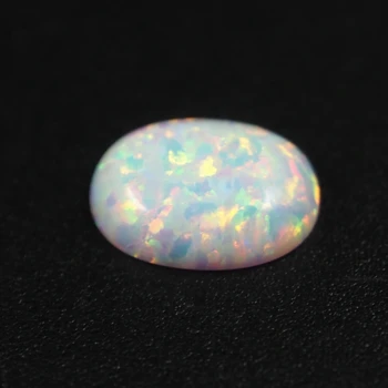 Lab Izveidojis Opal akmens Ovāls 18x13mm Balts Zils Opāls flatback cabochon krelles akmens gredzens pieņemšanas