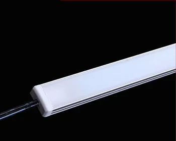 LED Gaismas Josla 50CM 5730 neelastīgas lentes Virtuve led gaismas josla 36LEDs DC 24V LED Grūti LED Sloksnes ar U plakans vāks 50gab 50cm