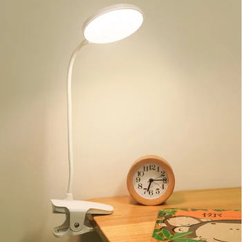 LED Galda galda Lampa USB Flexo Galda Lampa Studiju Galda Lampas Ar Klipu Gultā, Lasot Grāmatu, Gaisma, Galda Lampas Galda Touch Guļamistabas Gultas