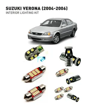 Led interjera apgaismojums Par Suzuki verona 2004. - 2006. gada 6pc Led Gaismas Automašīnām apgaismojuma komplekts automobiļu lukturi Canbus