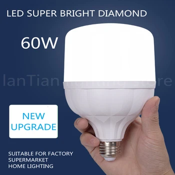 LED Super spilgti Dimanta Spuldzes E27 Lielveikalu Rūpnīcas Telpās Mājās, LED Spuldzes 220V AC