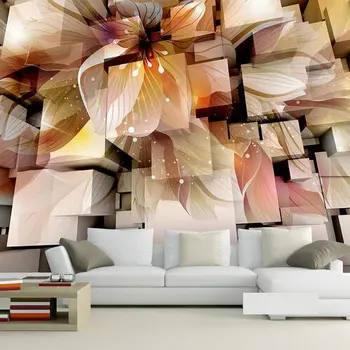 Liela stereoskopiskās 3D tapetes sienas guļamistabā, viesistabā, dīvāns televīzijas atpakaļ, den TV fona Custom Izmēri